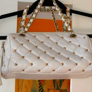 Claudia Firenze studded white purse